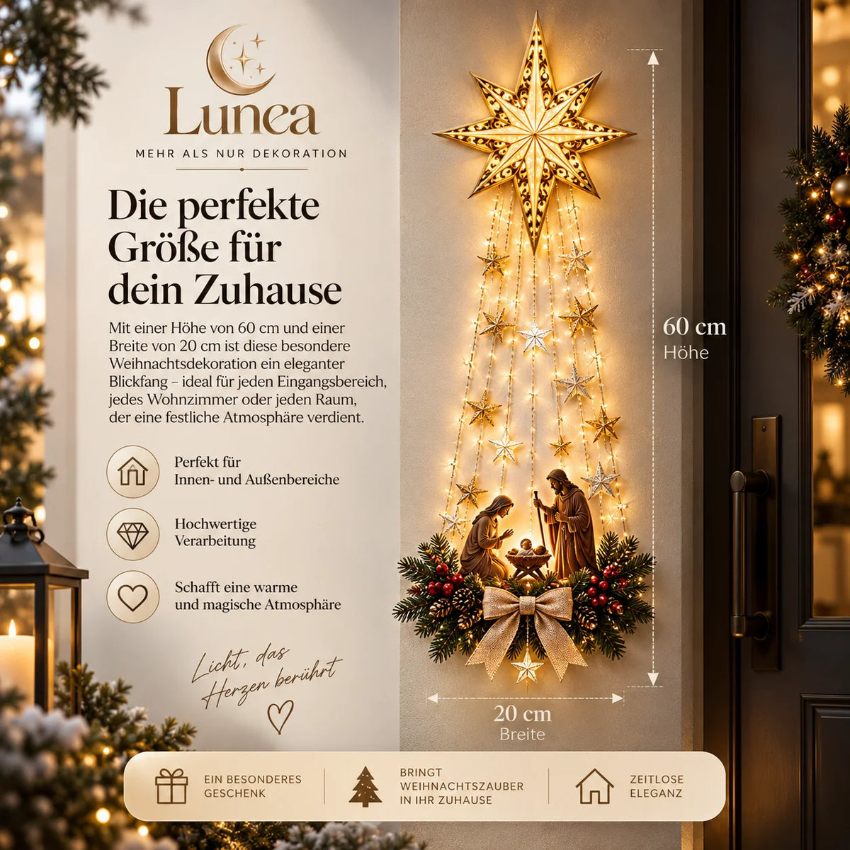Krippenszene zur Dekoration - Lunea