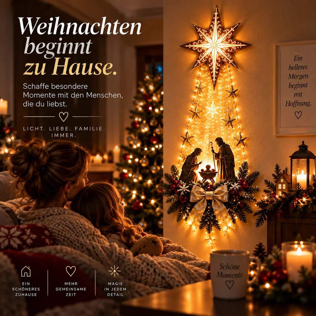 Krippenszene zur Dekoration - Lunea